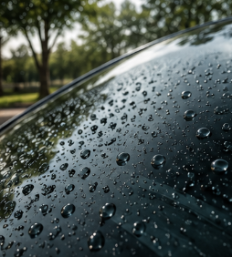 Rain-Repellent Glass Coating
