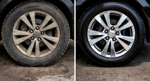 Mobile auto detailing before and after result in Northwest Arkansas — Wheel&Tire Detialing in Rogers, AR.png