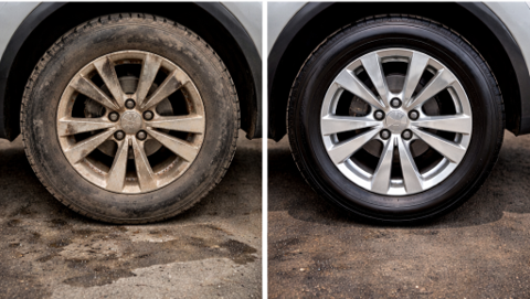 Mobile auto detailing before and after result in Northwest Arkansas — Wheel&Tire Detialing in Springdale, AR.png